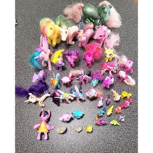 Lot Of HASBRO MY LITTLE PONIES And Extras 40pcs Including McDonalds
